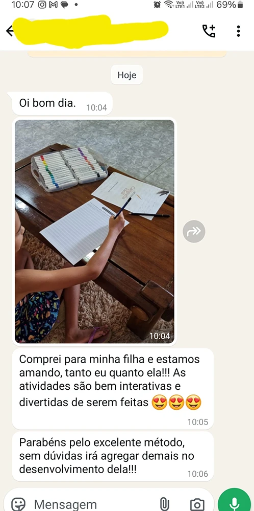 Depoimento 1 - Evolução de Caligrafia